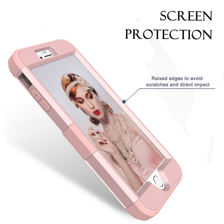For iPhone 8 Plus & 7 Plus   Separable contrast color PC + Silicone Combination Case