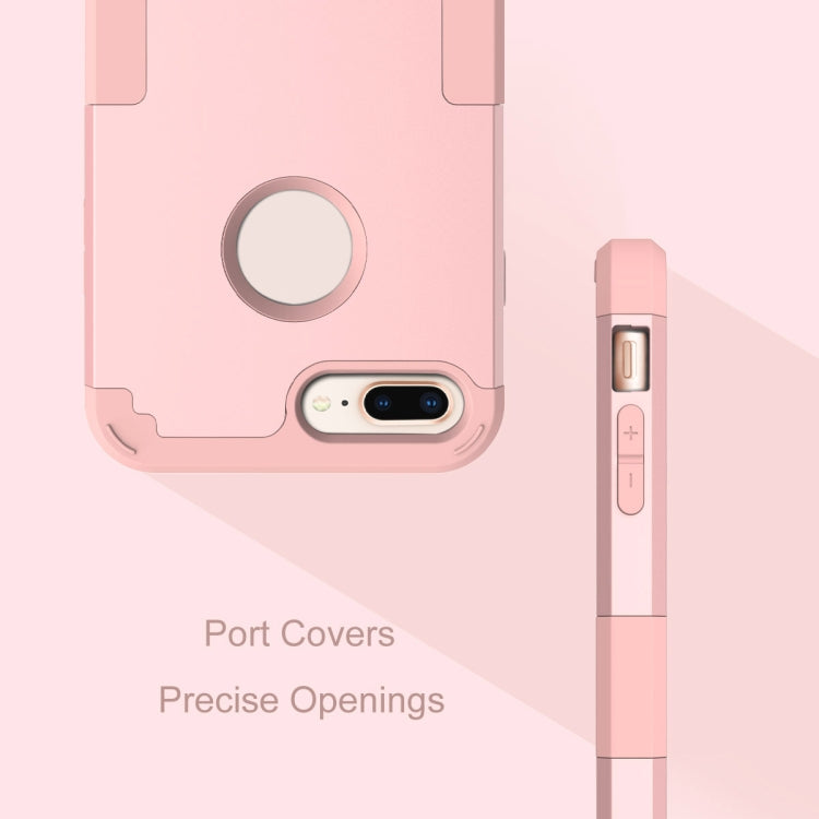 For iPhone 8 Plus & 7 Plus   Separable contrast color PC + Silicone Combination Case