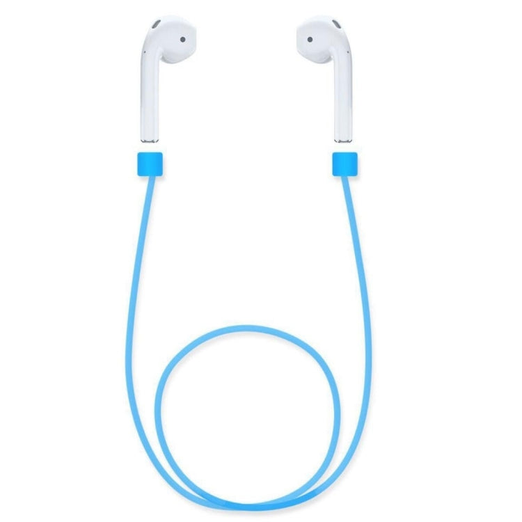 FT-01 Soft Silicone Anti-lost Earphone Airpods Strap for iPhone 7 / iPhone 7 Plus Bluetooth Earphones(Blue)