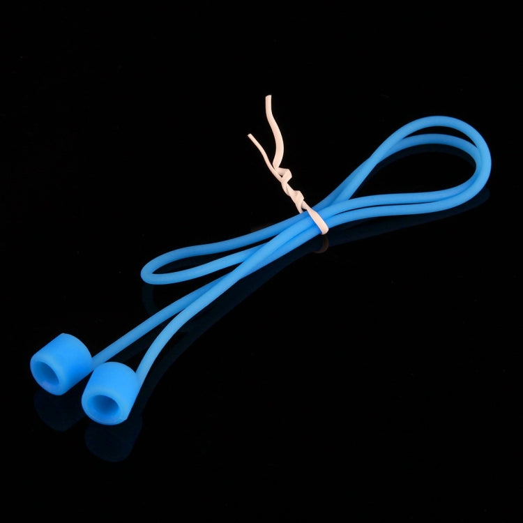 FT-01 Soft Silicone Anti-lost Earphone Airpods Strap for iPhone 7 / iPhone 7 Plus Bluetooth Earphones(Blue)