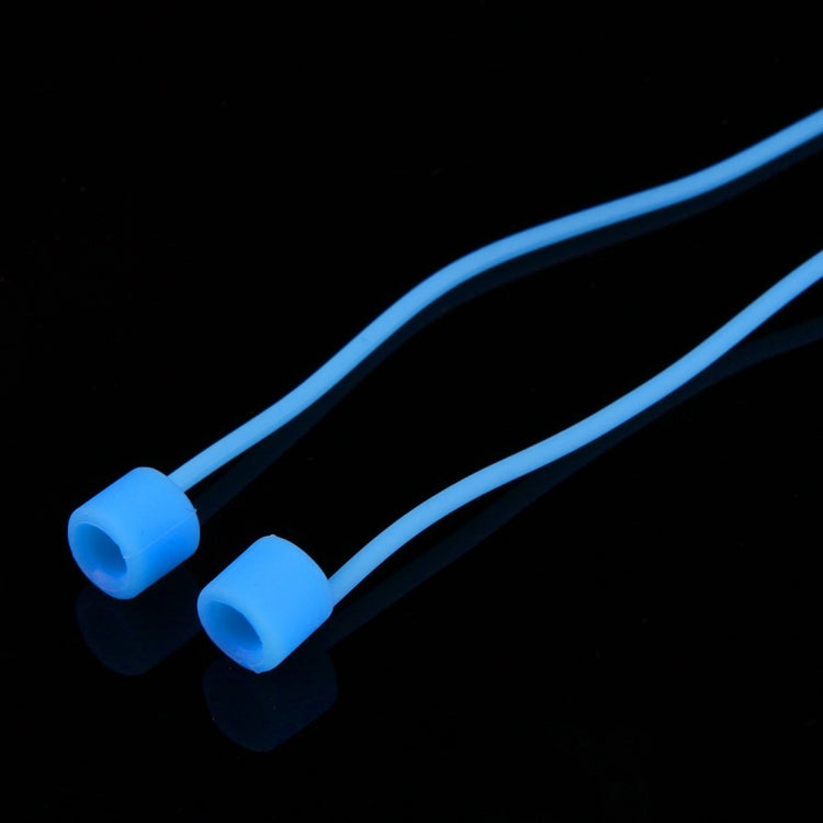 FT-01 Soft Silicone Anti-lost Earphone Airpods Strap for iPhone 7 / iPhone 7 Plus Bluetooth Earphones(Blue)