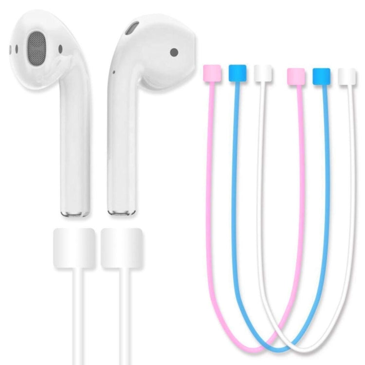 FT-01 Soft Silicone Anti-lost Earphone Airpods Strap for iPhone 7 / iPhone 7 Plus Bluetooth Earphones(Blue)