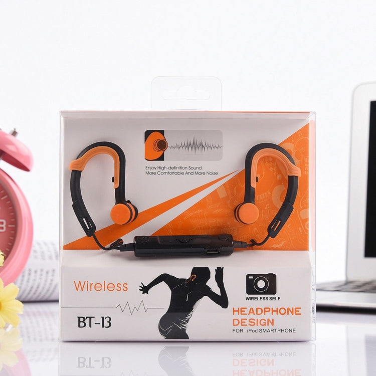 BT-13 Wireless Bluetooth In-ear Headphone Sports Headset with Microphones, For iPod Smartphone, Built-in Bluetooth Wireless Transmission, Transmission Distance: within 10m