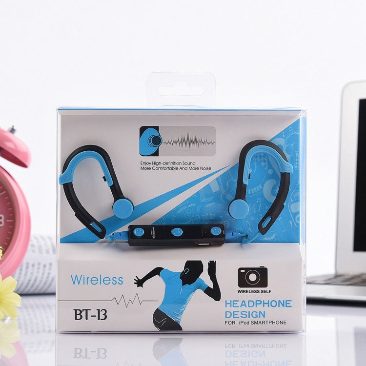 BT-13 Wireless Bluetooth In-ear Headphone Sports Headset with Microphones, For iPod Smartphone, Built-in Bluetooth Wireless Transmission, Transmission Distance: within 10m