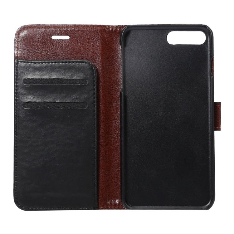 For iPhone 8 Plus & 7 Plus   Crazy Horse Texture Horizontal Flip Leather Case with Holder & Card Slots & Wallet