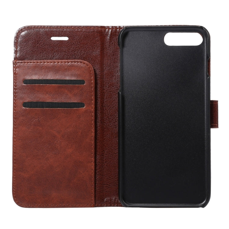 For iPhone 8 Plus & 7 Plus   Crazy Horse Texture Horizontal Flip Leather Case with Holder & Card Slots & Wallet