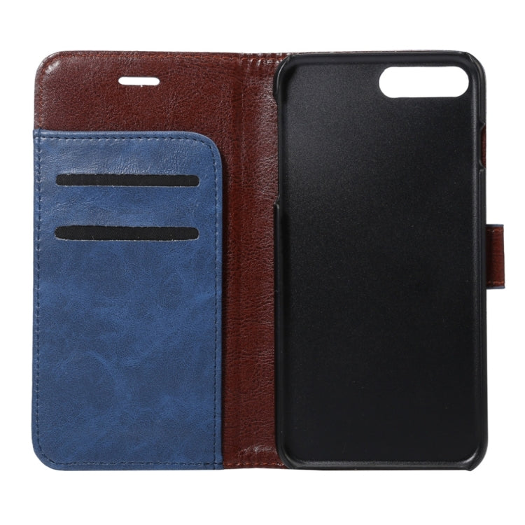 For iPhone 8 Plus & 7 Plus   Crazy Horse Texture Horizontal Flip Leather Case with Holder & Card Slots & Wallet