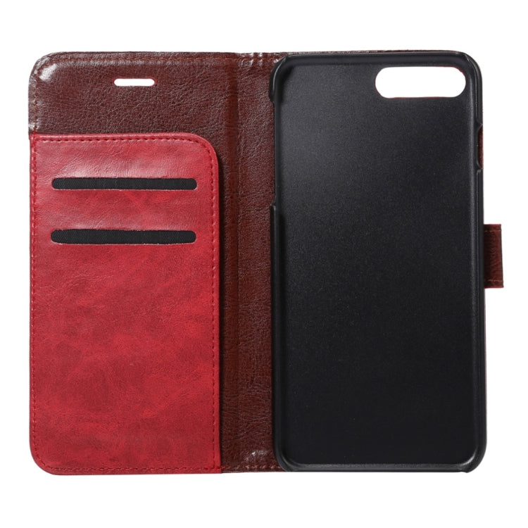 For iPhone 8 Plus & 7 Plus   Crazy Horse Texture Horizontal Flip Leather Case with Holder & Card Slots & Wallet