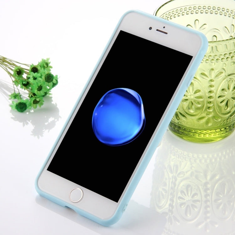 For iPhone 8 Plus & 7 Plus   Ice Cream Pattern Squeeze Rebound Squishy Dropproof Protective Back Cover Case(Blue)