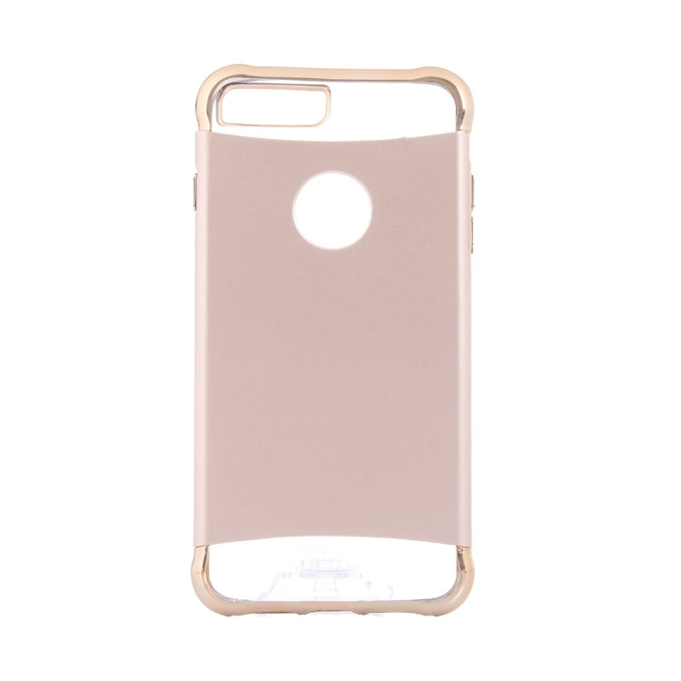 For iPhone 8 Plus & 7 Plus   Electroplating Dropproof TPU+PC Detachable Protective Back Cover Case