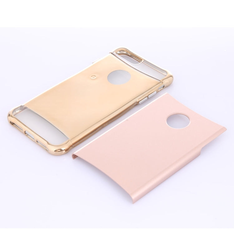 For iPhone 8 Plus & 7 Plus   Electroplating Dropproof TPU+PC Detachable Protective Back Cover Case