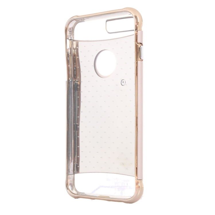 For iPhone 8 Plus & 7 Plus   Electroplating Dropproof TPU+PC Detachable Protective Back Cover Case