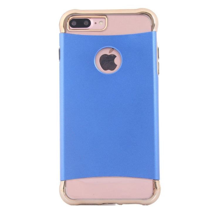 For iPhone 8 Plus & 7 Plus   Electroplating Dropproof TPU+PC Detachable Protective Back Cover Case