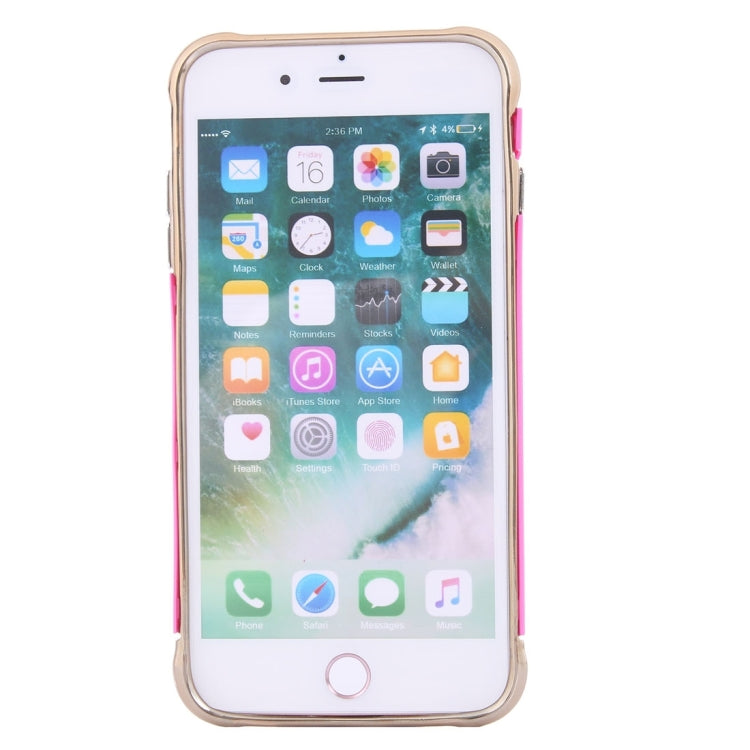 For iPhone 8 Plus & 7 Plus   Electroplating Dropproof TPU+PC Detachable Protective Back Cover Case