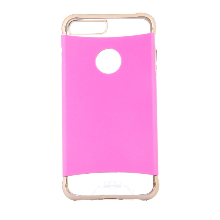For iPhone 8 Plus & 7 Plus   Electroplating Dropproof TPU+PC Detachable Protective Back Cover Case