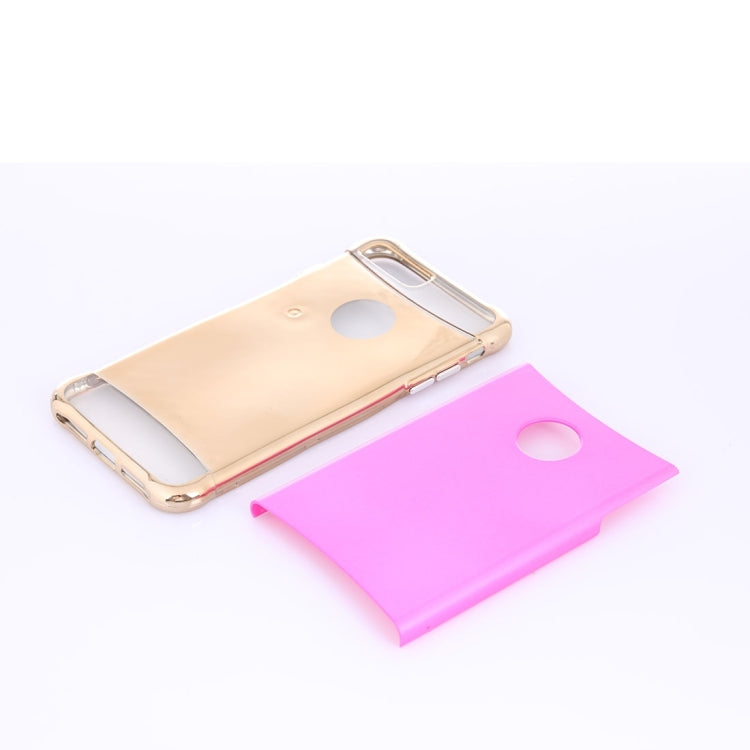 For iPhone 8 Plus & 7 Plus   Electroplating Dropproof TPU+PC Detachable Protective Back Cover Case