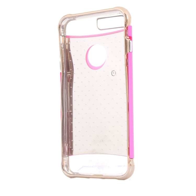 For iPhone 8 Plus & 7 Plus   Electroplating Dropproof TPU+PC Detachable Protective Back Cover Case