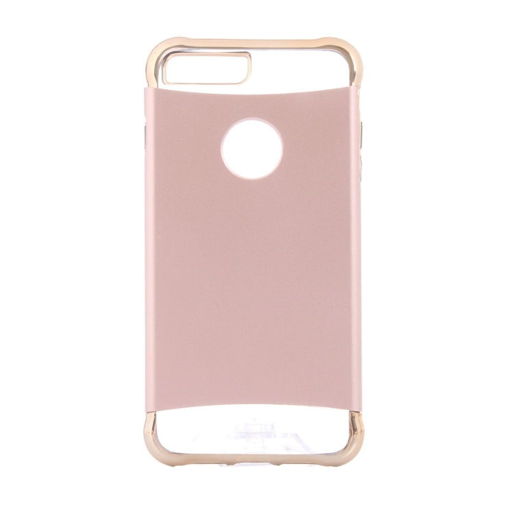 For iPhone 8 Plus & 7 Plus   Electroplating Dropproof TPU+PC Detachable Protective Back Cover Case
