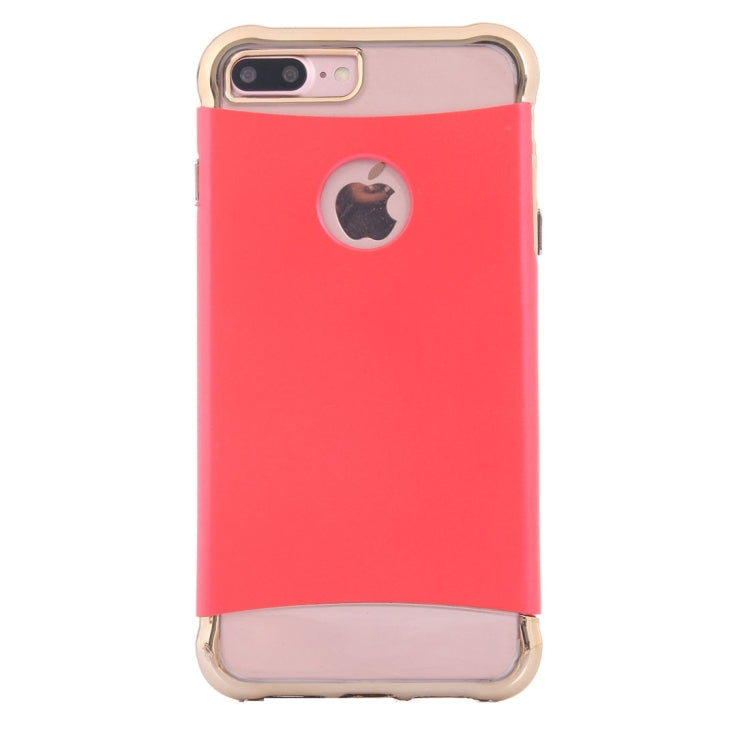 For iPhone 8 Plus & 7 Plus   Electroplating Dropproof TPU+PC Detachable Protective Back Cover Case
