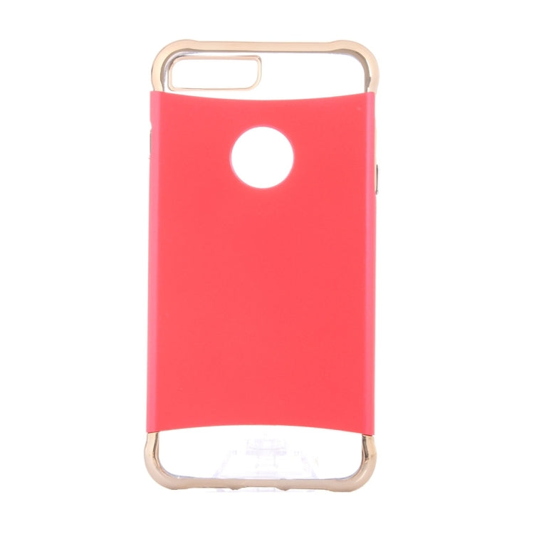 For iPhone 8 Plus & 7 Plus   Electroplating Dropproof TPU+PC Detachable Protective Back Cover Case