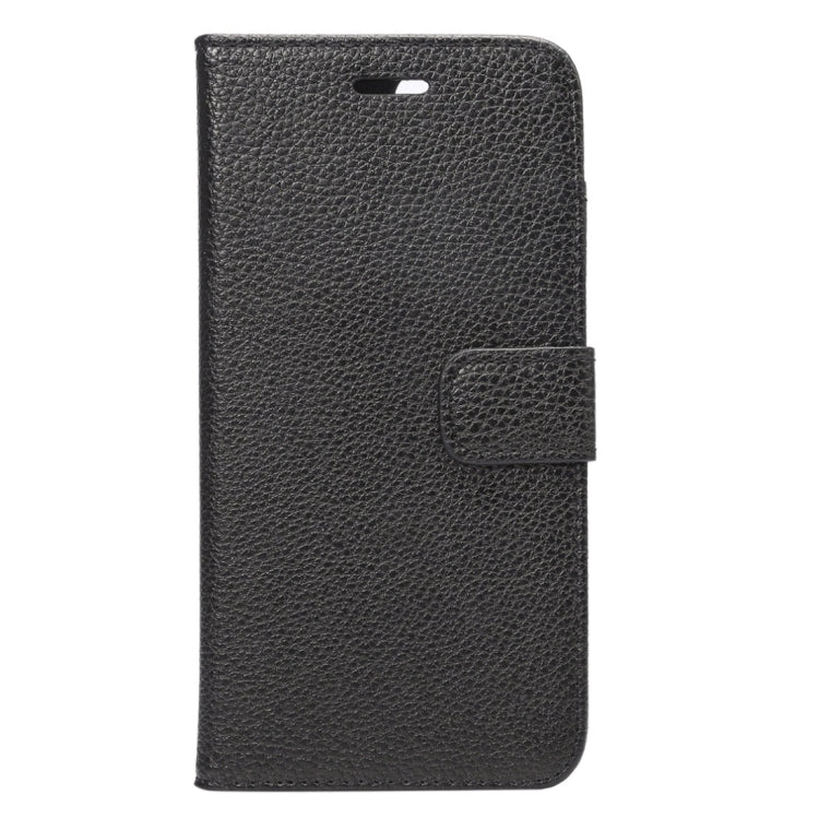 For iPhone 8 Plus & 7 Plus   Lichi Texture Magnetic Adsorption Horizontal Flip Leather Case with Card Slot & Holder & Wallet
