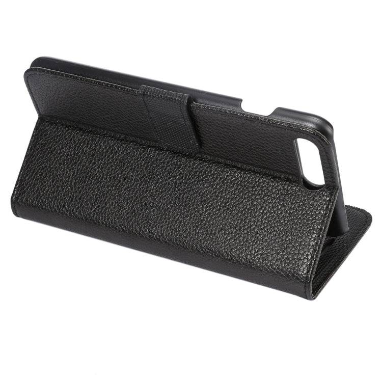 For iPhone 8 Plus & 7 Plus   Lichi Texture Magnetic Adsorption Horizontal Flip Leather Case with Card Slot & Holder & Wallet