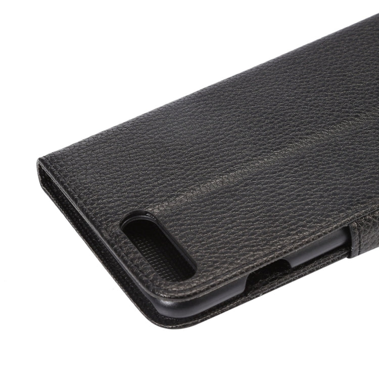 For iPhone 8 Plus & 7 Plus   Lichi Texture Magnetic Adsorption Horizontal Flip Leather Case with Card Slot & Holder & Wallet