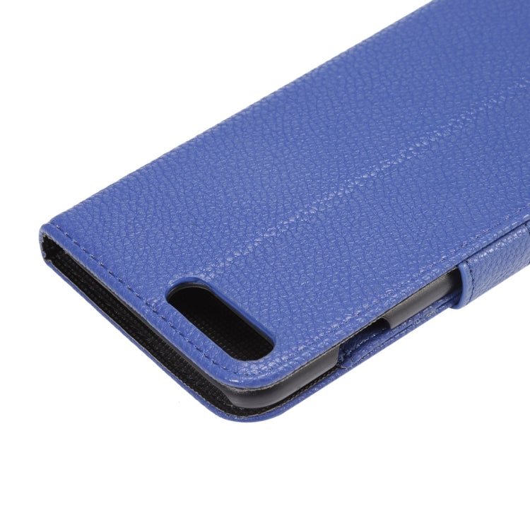For iPhone 8 Plus & 7 Plus   Lichi Texture Magnetic Adsorption Horizontal Flip Leather Case with Card Slot & Holder & Wallet