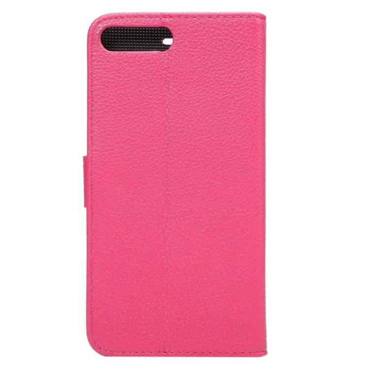 For iPhone 8 Plus & 7 Plus   Lichi Texture Magnetic Adsorption Horizontal Flip Leather Case with Card Slot & Holder & Wallet