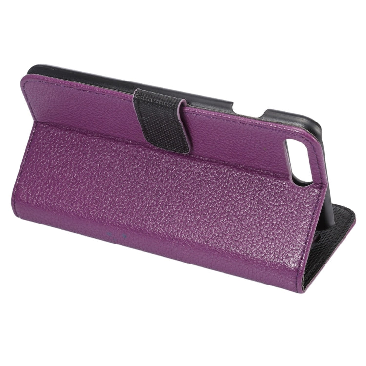 For iPhone 8 Plus & 7 Plus   Lichi Texture Magnetic Adsorption Horizontal Flip Leather Case with Card Slot & Holder & Wallet
