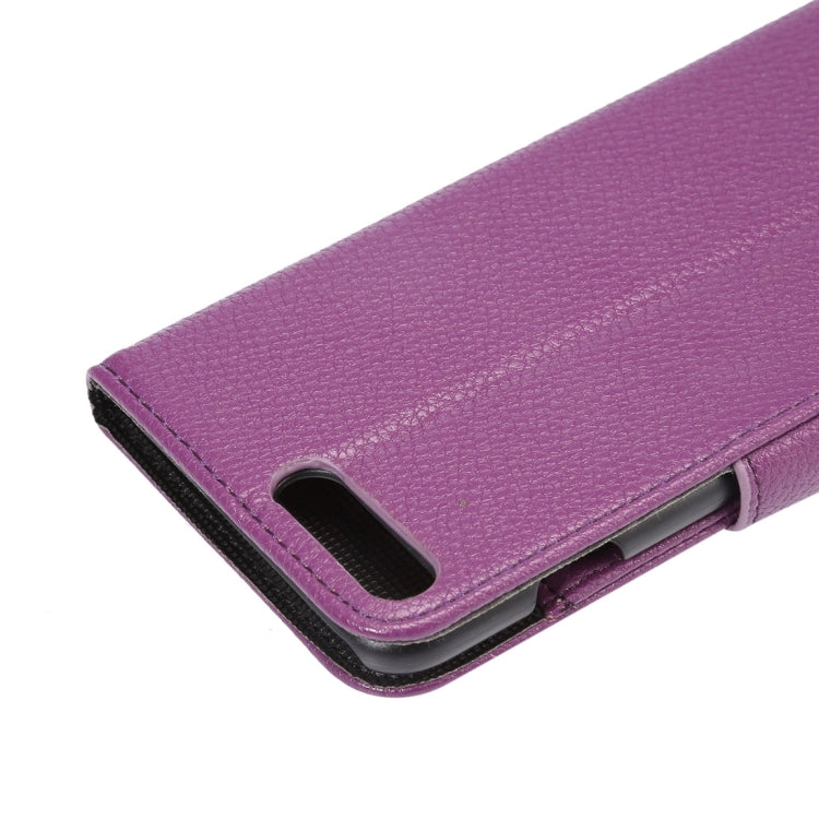 For iPhone 8 Plus & 7 Plus   Lichi Texture Magnetic Adsorption Horizontal Flip Leather Case with Card Slot & Holder & Wallet