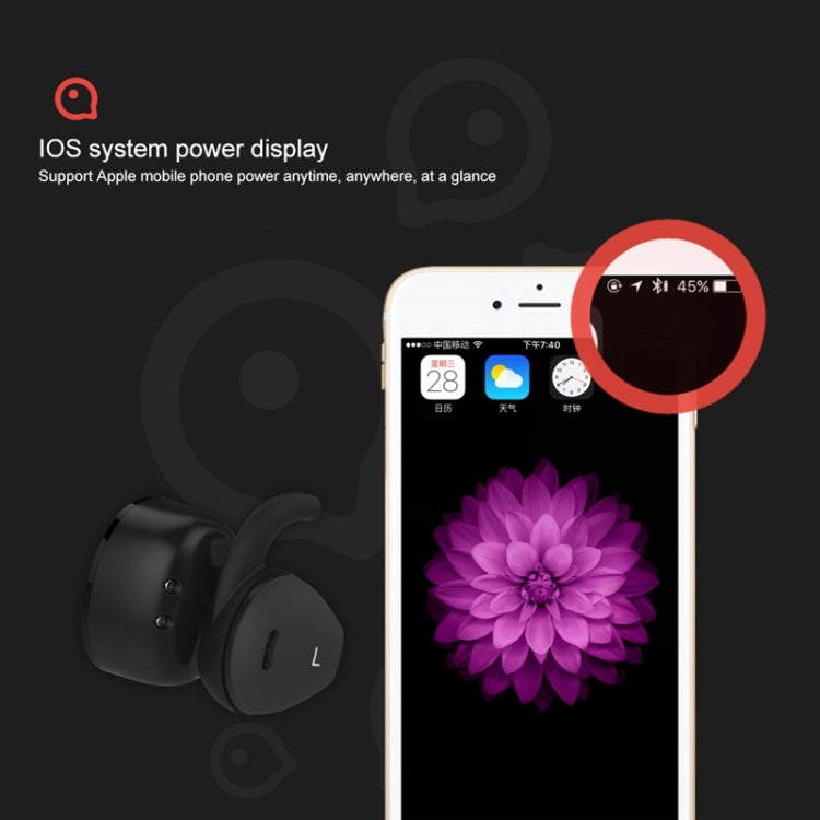 TOTUDESIGN Touree Series IPX4 Waterproof Mini TWS V4.2 + EDR Bluetooth Headset, Cable Length: 30cm, For iPad, iPhone, Galaxy, Huawei, Xiaomi, LG, HTC and Other Smart Phones