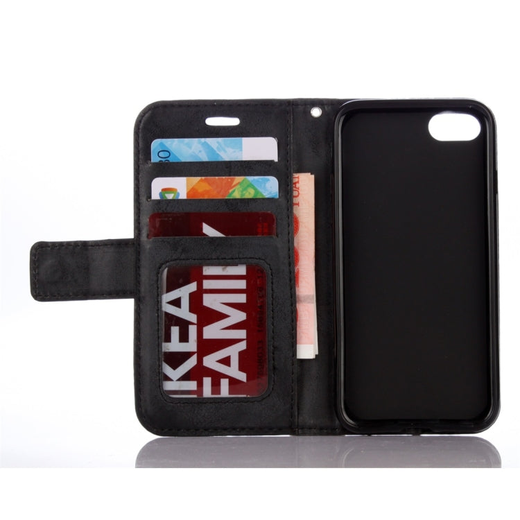 For iPhone SE 2020 & 8 & 7 Mandragora Pattern Crystal Encrusted Horizontal Flip Leather Case with Card Slot & Holder & Wallet & Lanyard