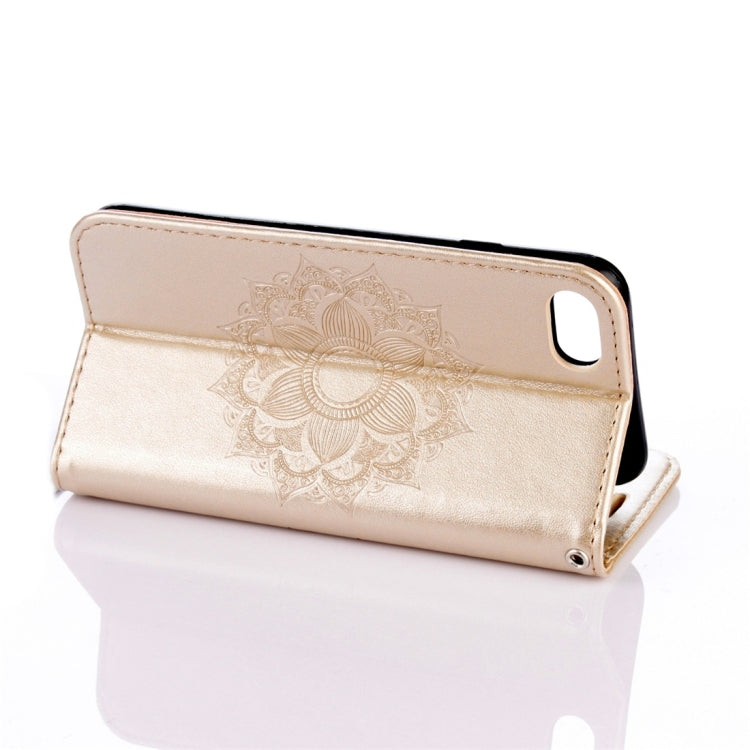 For iPhone SE 2020 & 8 & 7 Mandragora Pattern Crystal Encrusted Horizontal Flip Leather Case with Card Slot & Holder & Wallet & Lanyard
