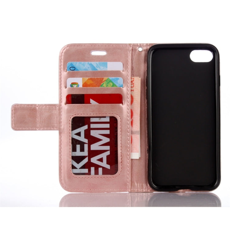 For iPhone SE 2020 & 8 & 7 Mandragora Pattern Crystal Encrusted Horizontal Flip Leather Case with Card Slot & Holder & Wallet & Lanyard