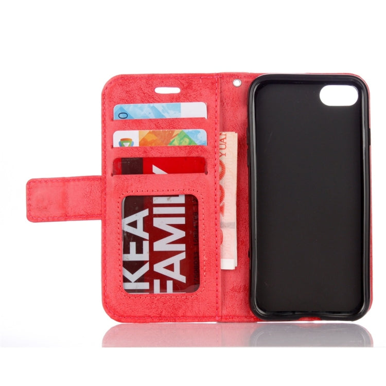 For iPhone SE 2020 & 8 & 7 Mandragora Pattern Crystal Encrusted Horizontal Flip Leather Case with Card Slot & Holder & Wallet & Lanyard