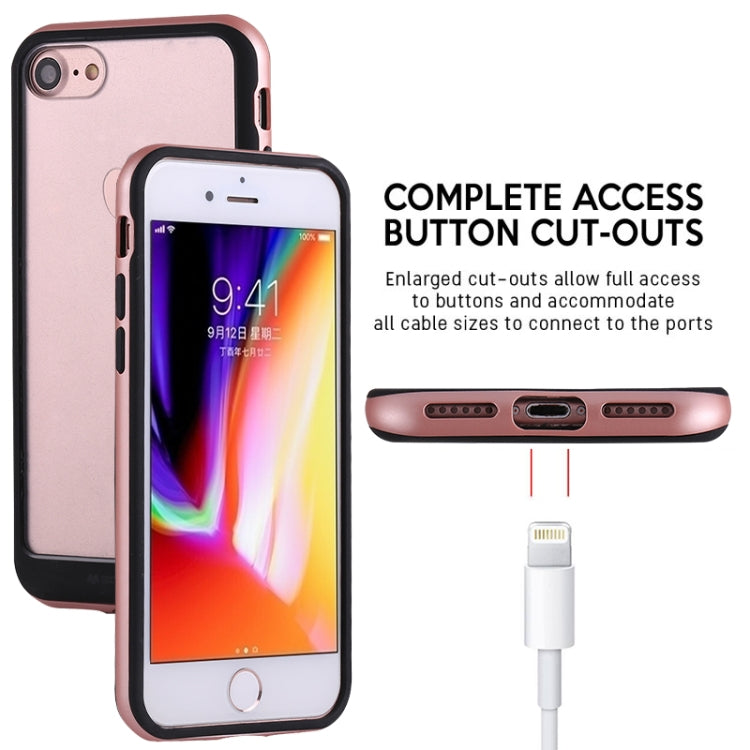 GOOSPERY New Bumper X For iPhone SE 2020 & 8 & 7 PC + TPU Shockproof Hard Protective Back Case