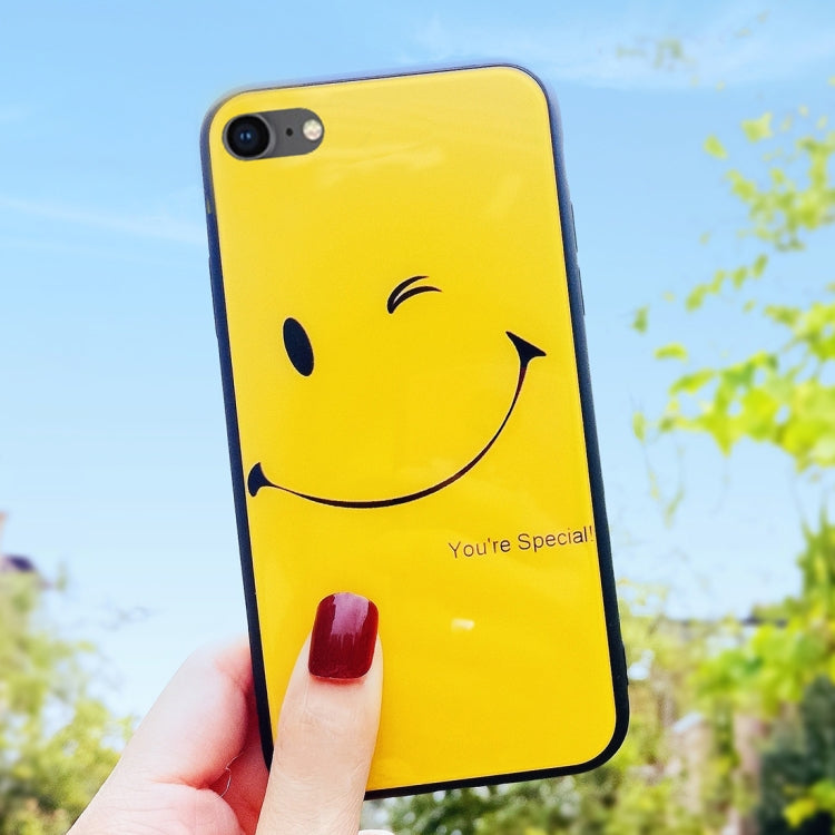 Yellow Smile Pattern Case For iPhone SE 2020 & 8 & 7