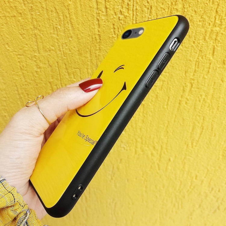 Yellow Smile Pattern Case For iPhone SE 2020 & 8 & 7