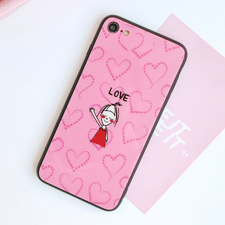 Sweet Girl Pattern Case For iPhone SE 2020 & 8 & 7