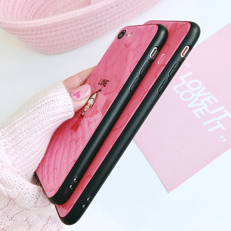 Sweet Girl Pattern Case For iPhone SE 2020 & 8 & 7