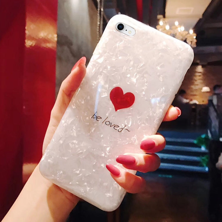 Shell Heart Pattern Case For iPhone SE 2020 & 8 & 7