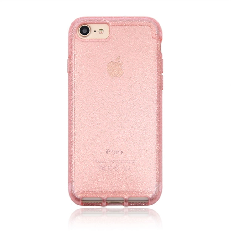For iPhone SE 2020 & 8 & 7 Flash Powder Translucent Shockproof Protective Case