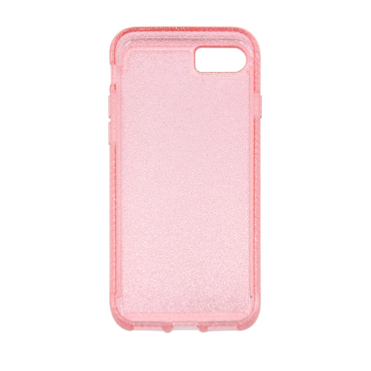 For iPhone SE 2020 & 8 & 7 Flash Powder Translucent Shockproof Protective Case