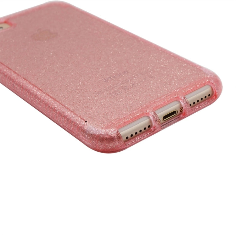 For iPhone SE 2020 & 8 & 7 Flash Powder Translucent Shockproof Protective Case
