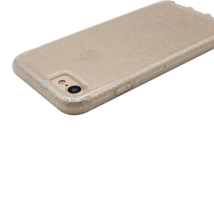 For iPhone SE 2020 & 8 & 7 Flash Powder Translucent Shockproof Protective Case