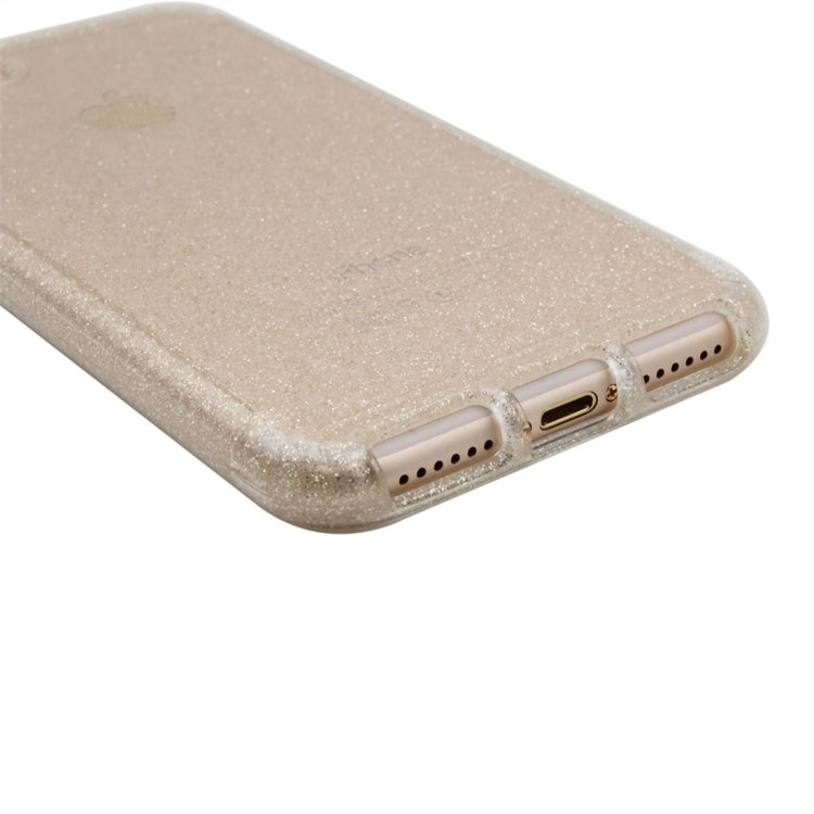 For iPhone SE 2020 & 8 & 7 Flash Powder Translucent Shockproof Protective Case