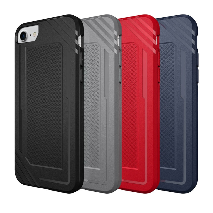 For iPhone SE 2020 & 8 & 7 & 6 Lattice Texture TPU Shockproof Protective Back Cover Case