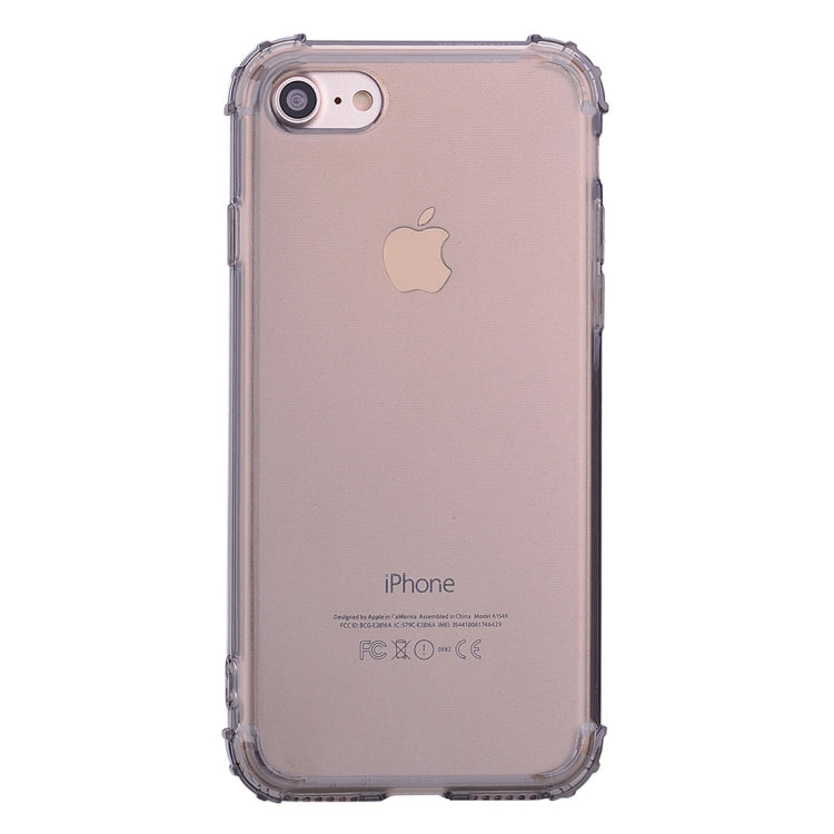 For iPhone SE 2020 & 8 & 7 Simple Style TPU Hockproof Protective Cover Case(Grey)