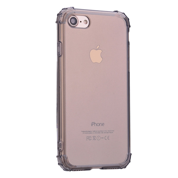 For iPhone SE 2020 & 8 & 7 Simple Style TPU Hockproof Protective Cover Case(Grey)